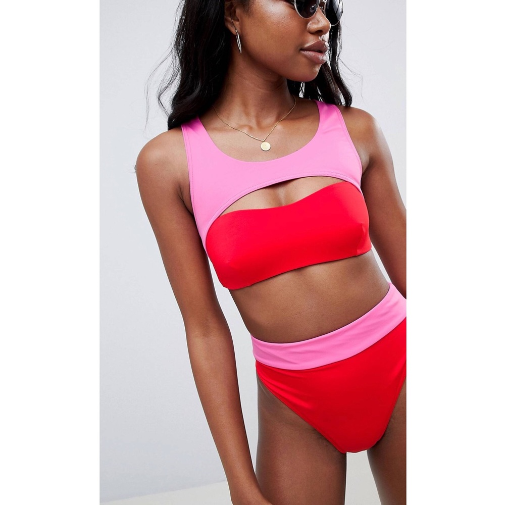 Color block swimsuit — never worn!